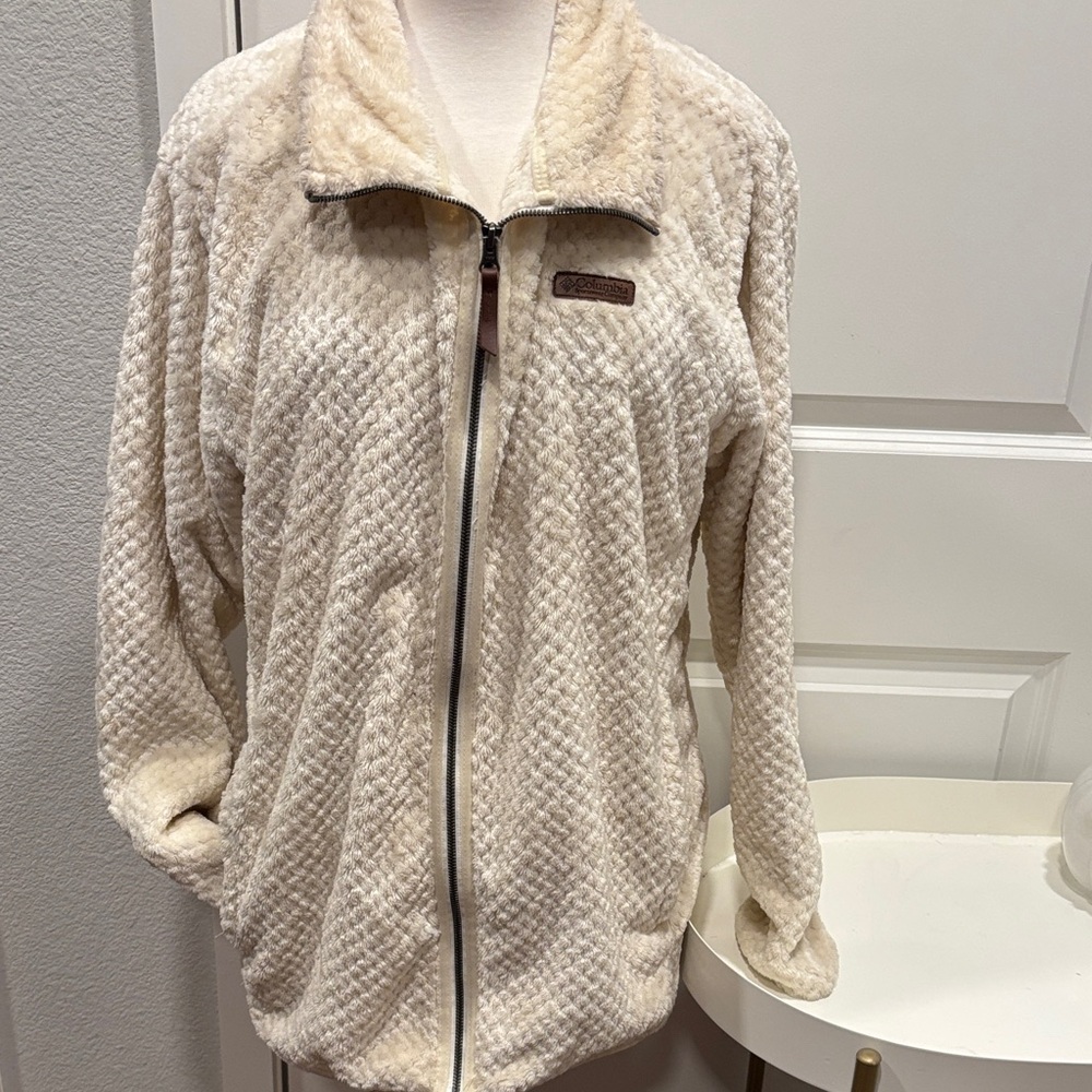 EUC Cream Teddy Jacket for Women